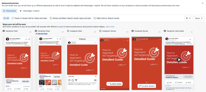 Meta-advertising Premium Preview